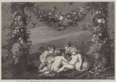 Jesús y Juan de niños, con ángeles asistentes de Peter Paul Rubens